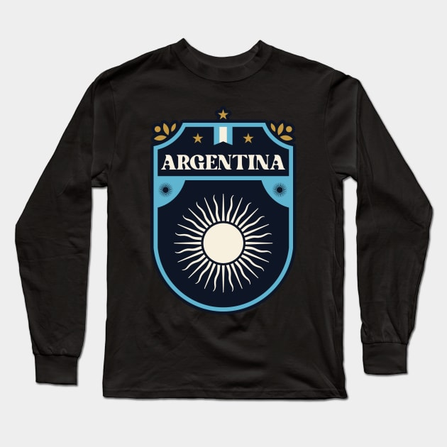 ARGENTINA CAMPEONS Long Sleeve T-Shirt by lounesartdessin